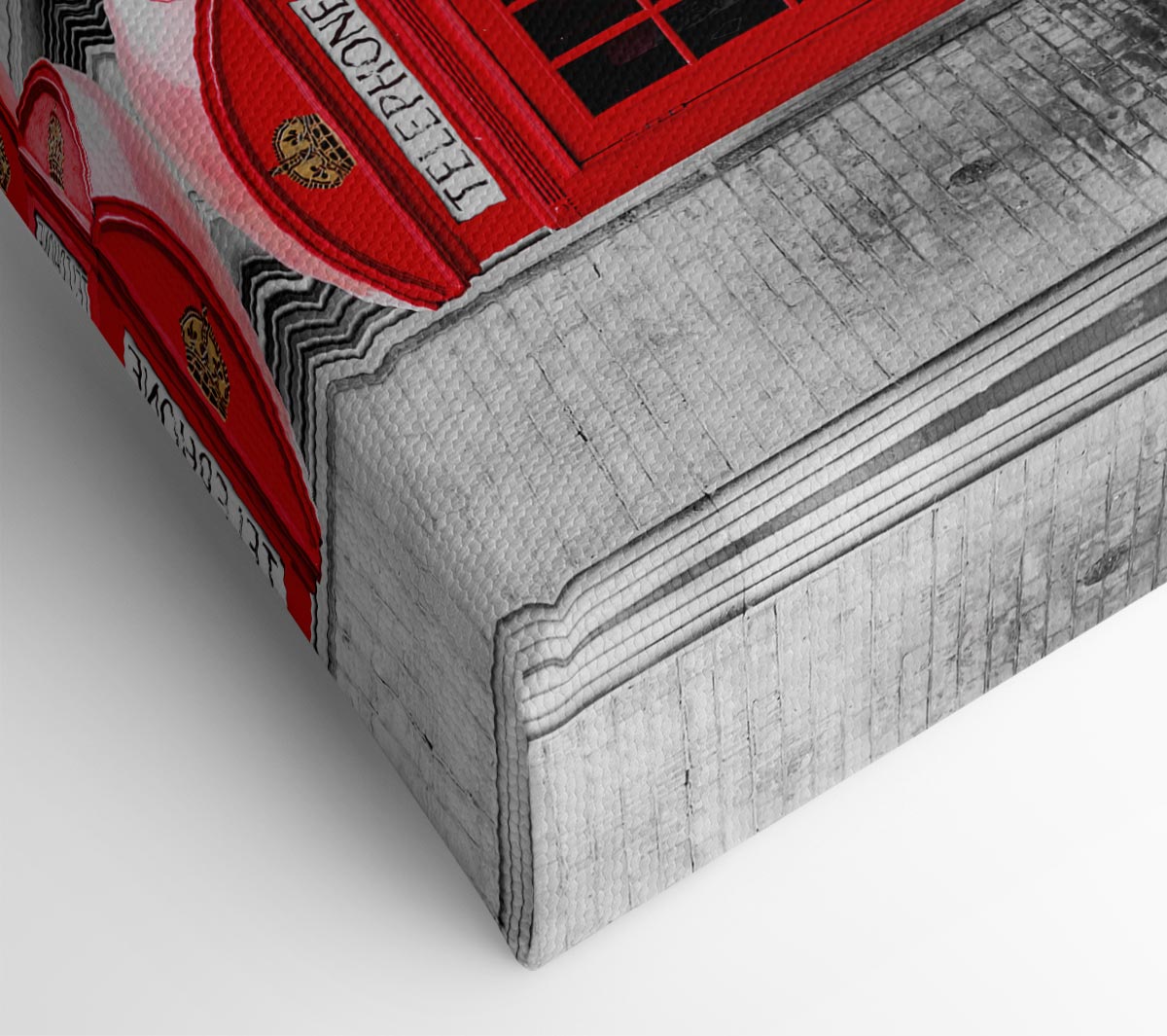 Red Telephone Box LineUp Canvas Wall Art