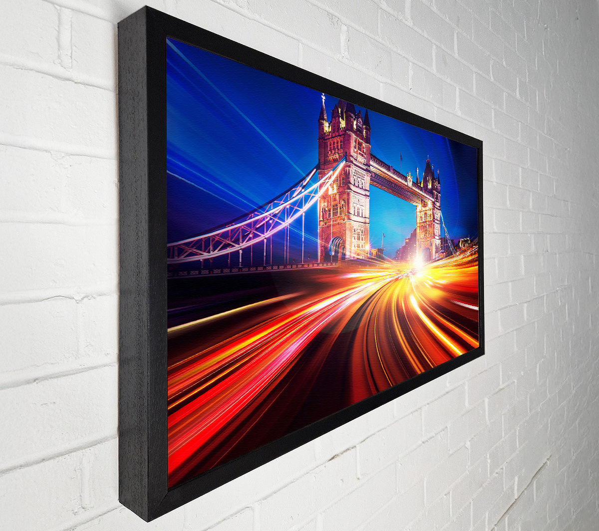 Tower Bridge Speed Of Light 2 Canvas Wall Art
