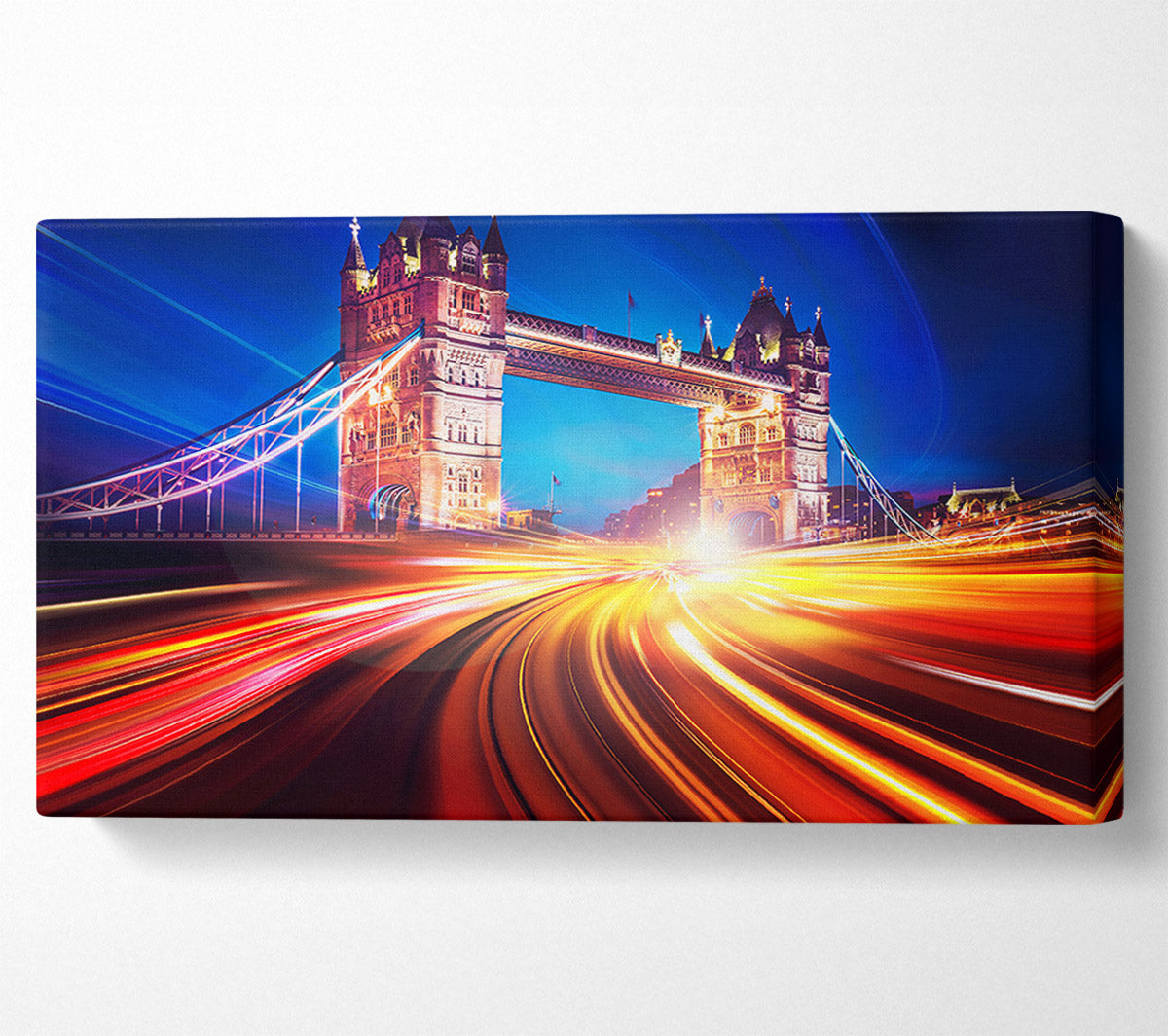 Tower Bridge Speed Of Light 2 Canvas Wall Art