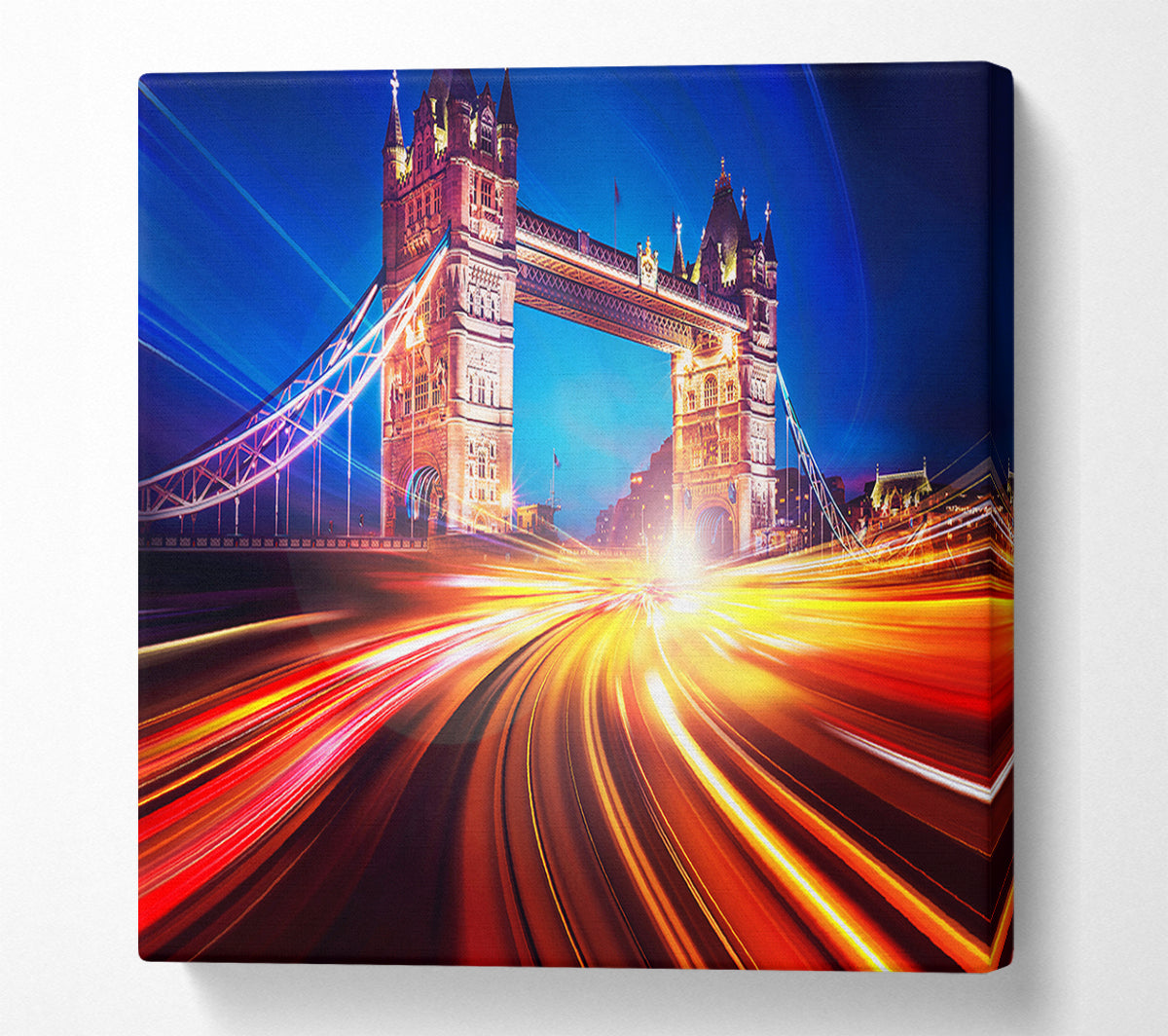 Tower Bridge Speed Of Light 2 Canvas Wall Art