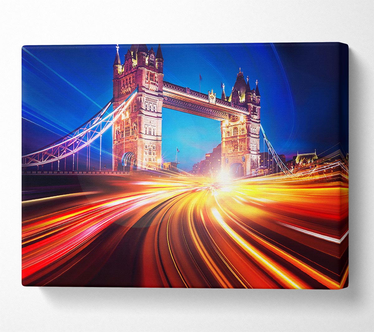 Tower Bridge Speed Of Light 2 Canvas Wall Art