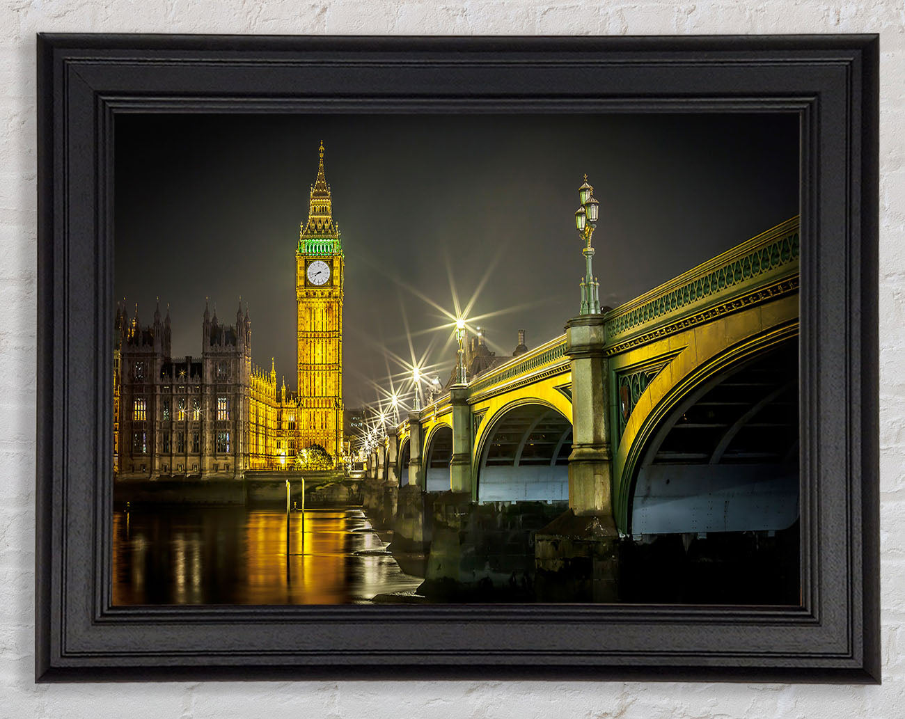 Golden Glow Of Big Ben Framed Print