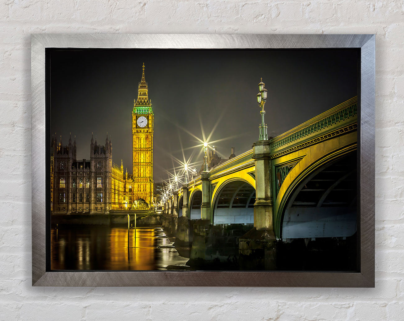 Golden Glow Of Big Ben Framed Print
