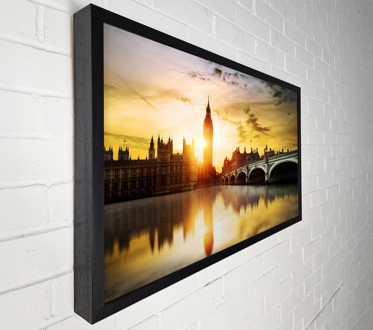 Sunset Through Big Ben Canvas Wall Art
