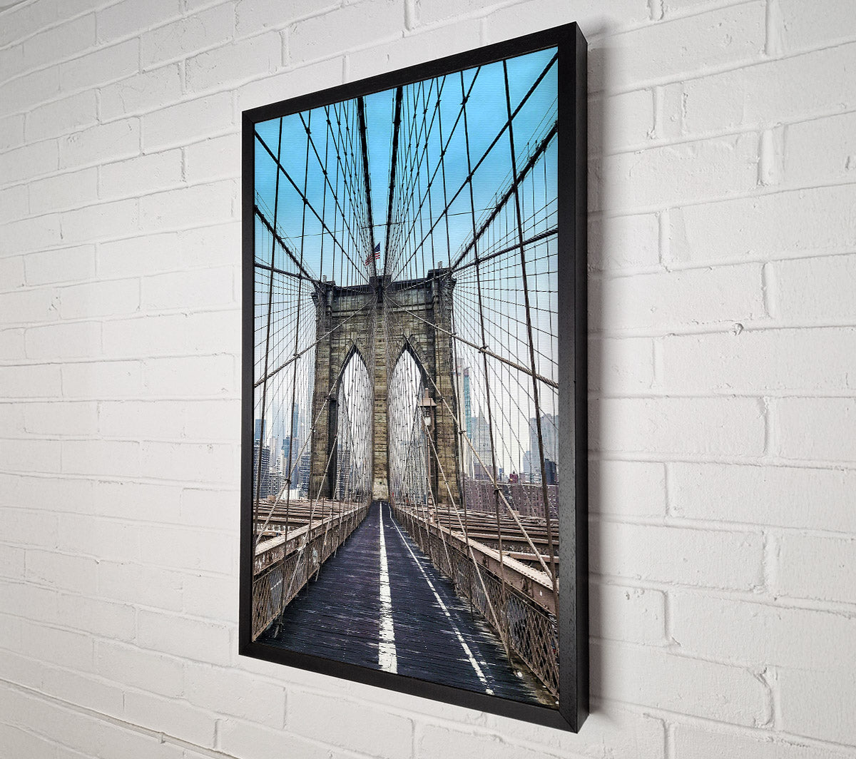 Structure Of Brooklyn Bridge 1 Canvas Wall Art