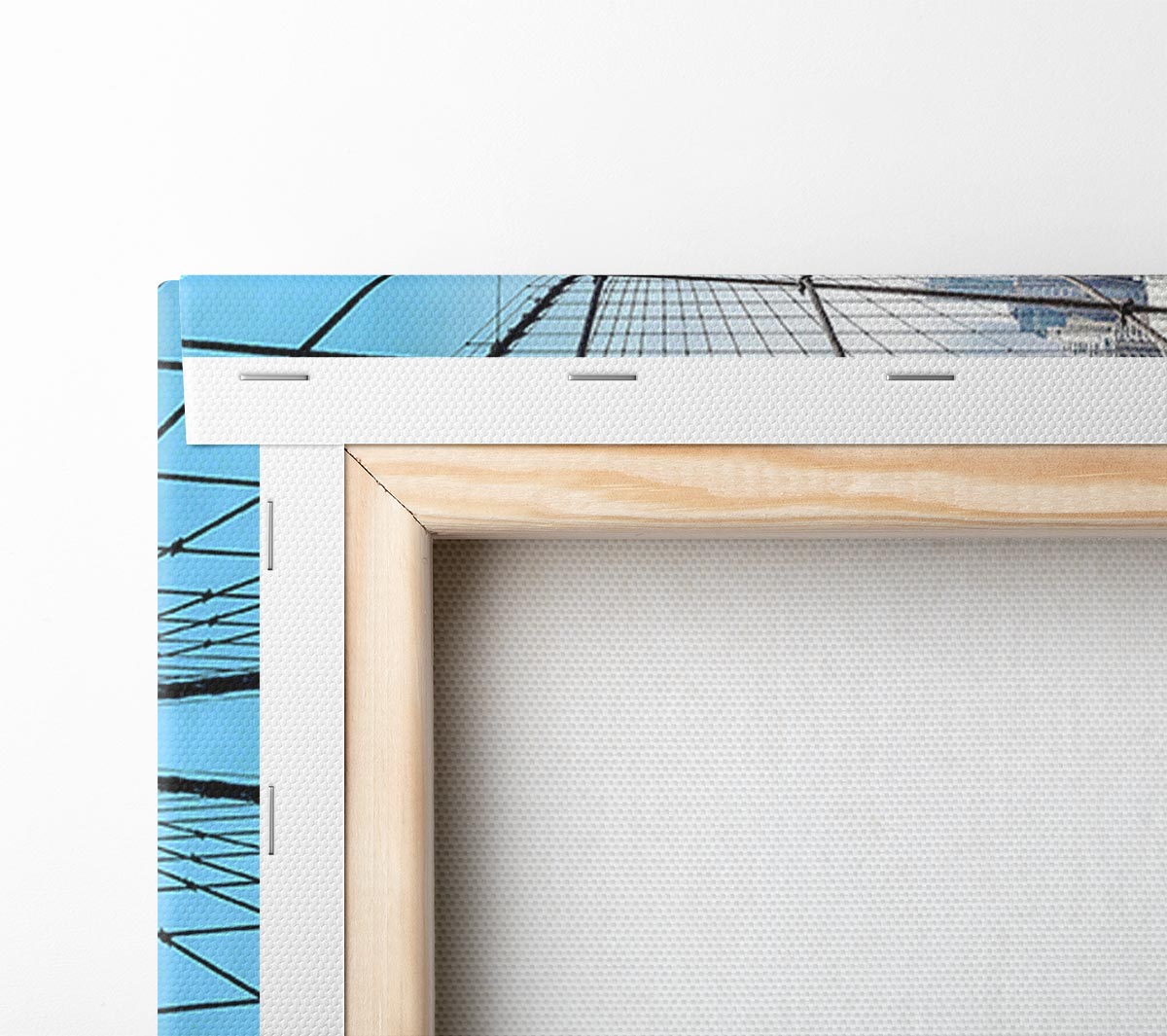 Structure Of Brooklyn Bridge 1 Canvas Wall Art