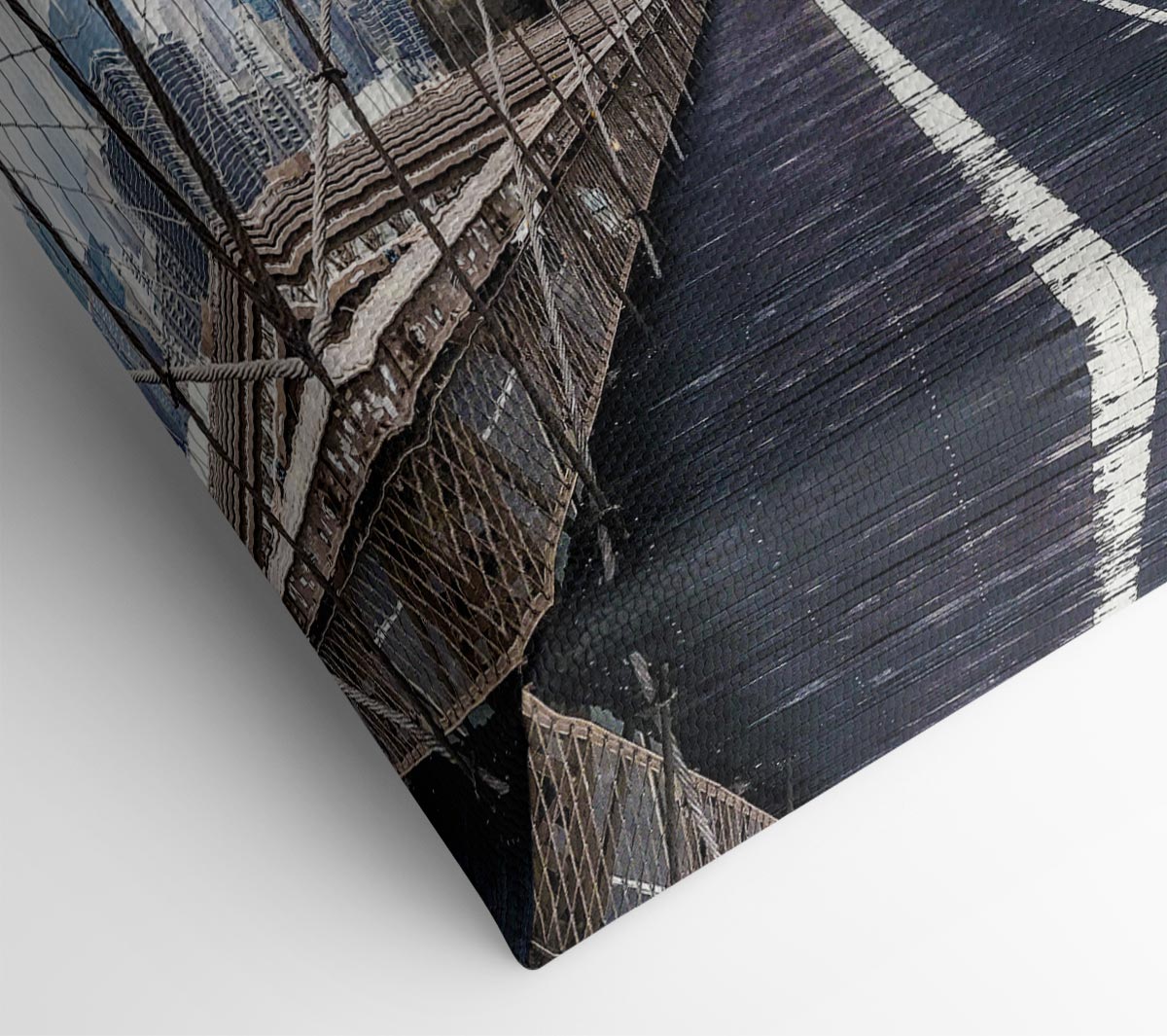 Structure Of Brooklyn Bridge 1 Canvas Wall Art
