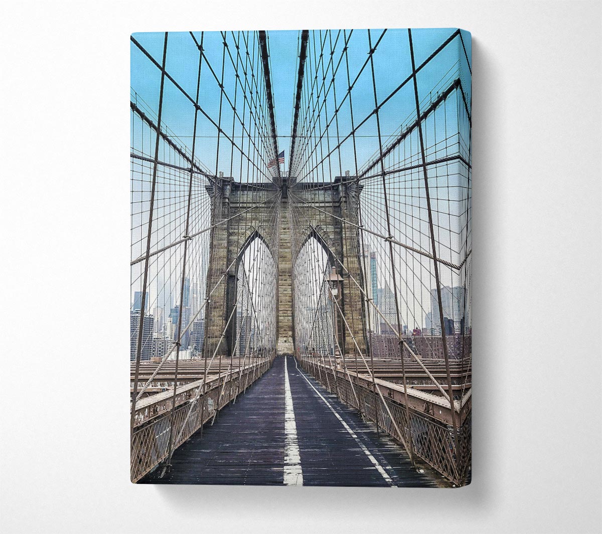 Structure Of Brooklyn Bridge 1 Canvas Wall Art