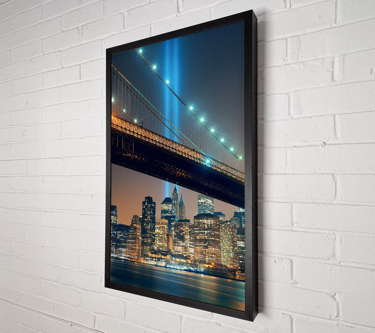 Twin Tower Remembrance Through The Bridge Canvas Wall Art