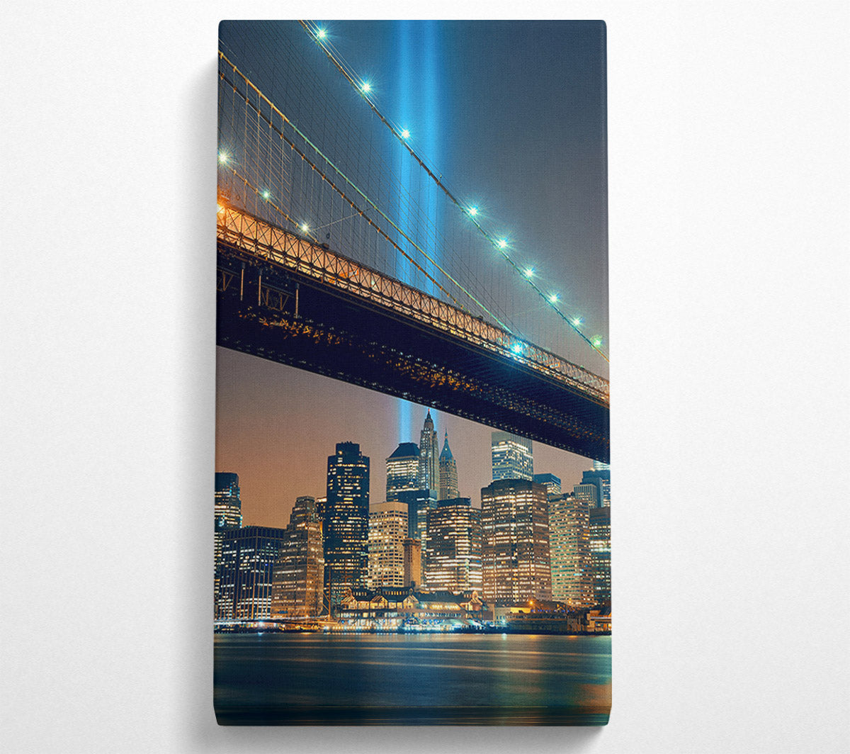 Twin Tower Remembrance Through The Bridge Canvas Wall Art
