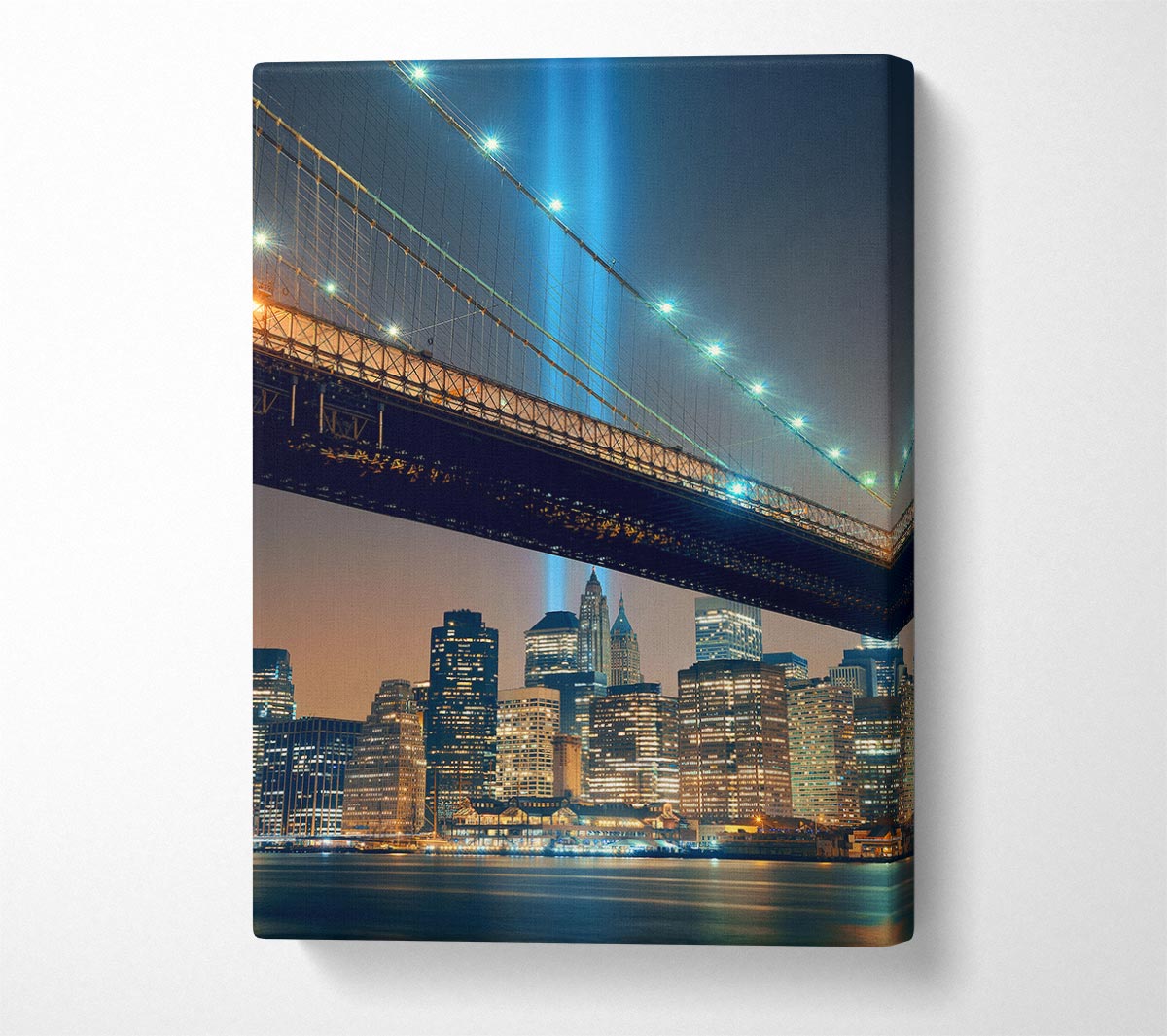 Twin Tower Remembrance Through The Bridge Canvas Wall Art