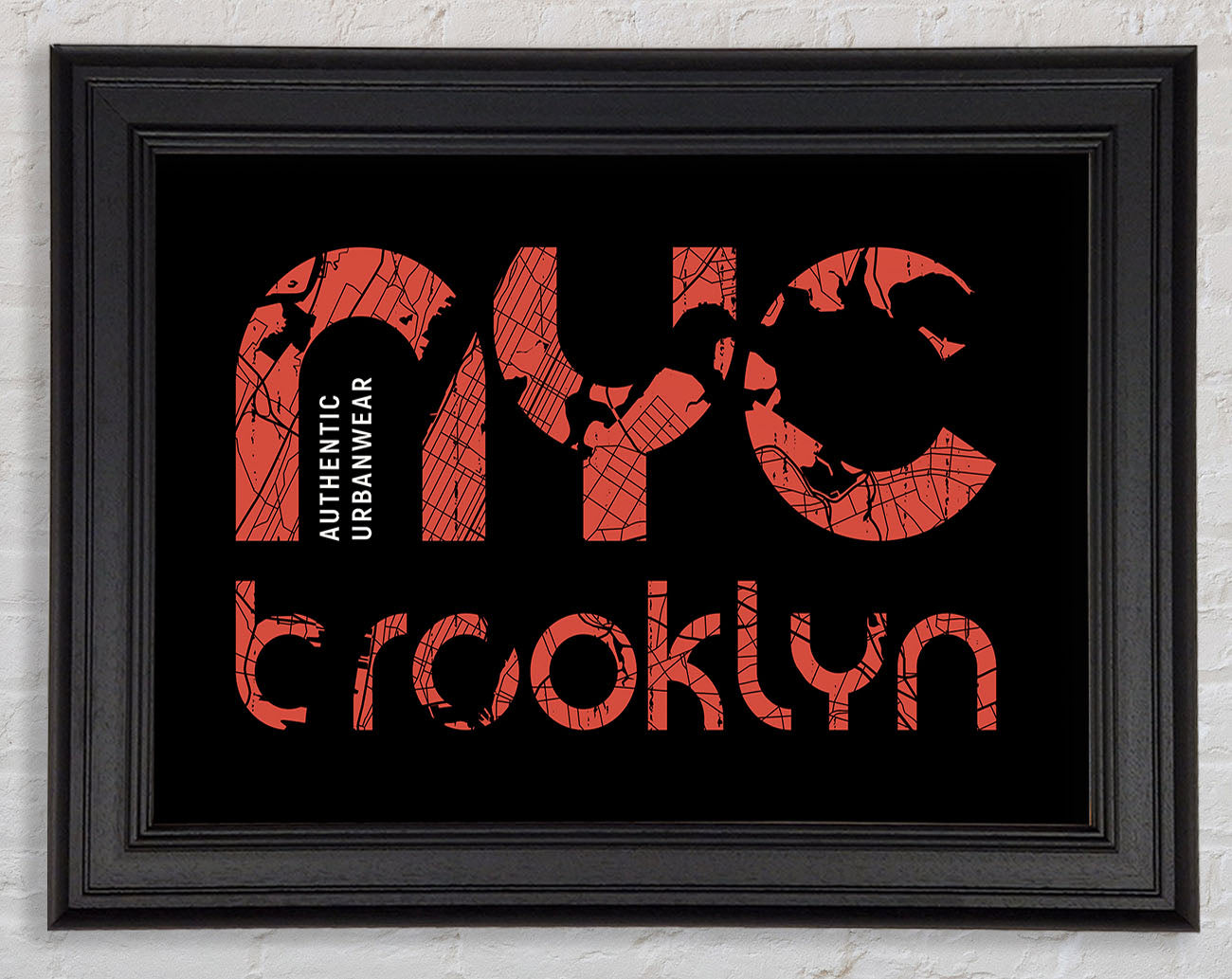 NYC Brooklyn Framed Print
