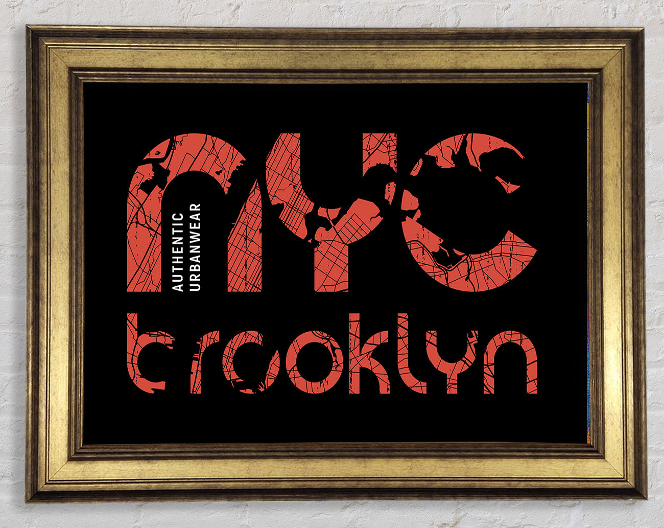 NYC Brooklyn Framed Print
