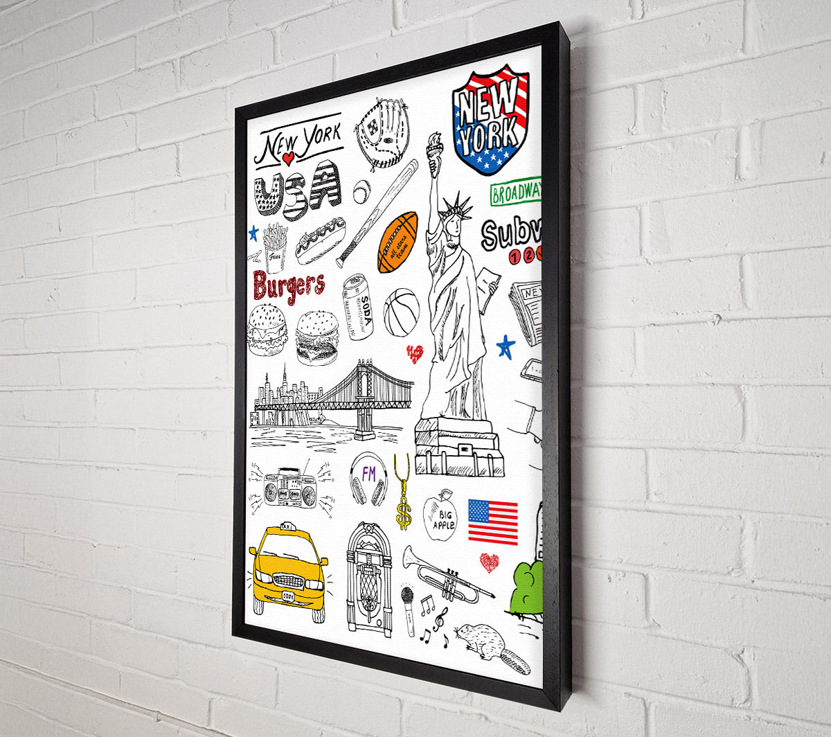 Sightseeing In NYC Canvas Wall Art