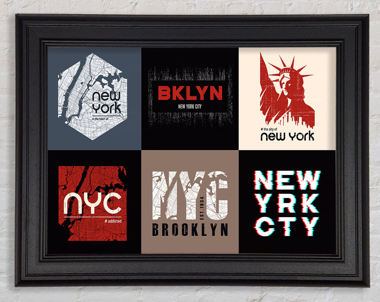 New York Signs Framed Print