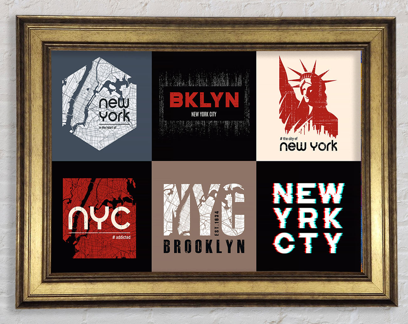 New York Signs Framed Print