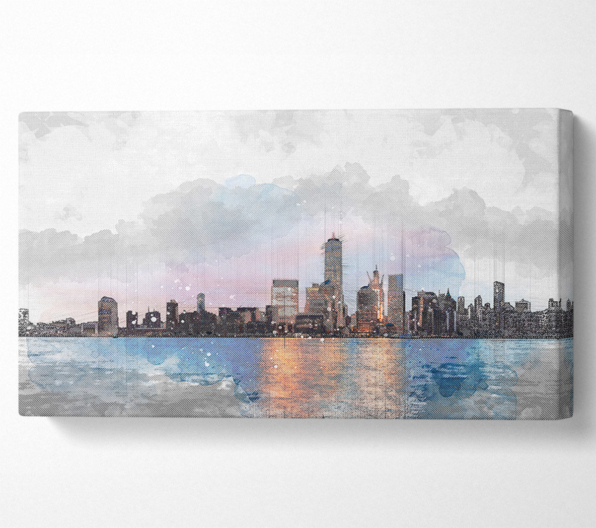 Watercolour NYC Canvas Wall Art