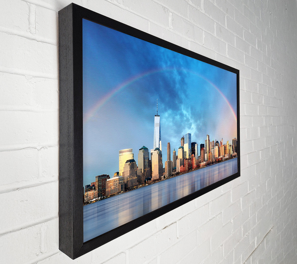 Rainbow Over The Big Apple Canvas Wall Art
