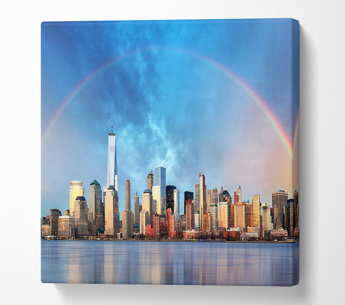 Rainbow Over The Big Apple Canvas Wall Art