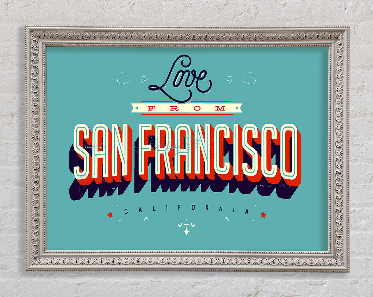 Love From California Framed Print