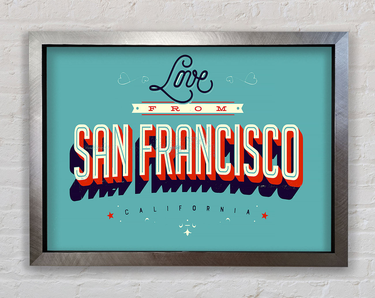 Love From California Framed Print