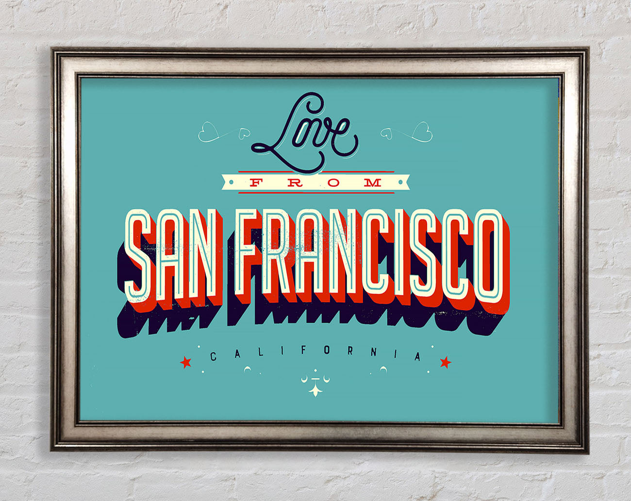 Love From California Framed Print