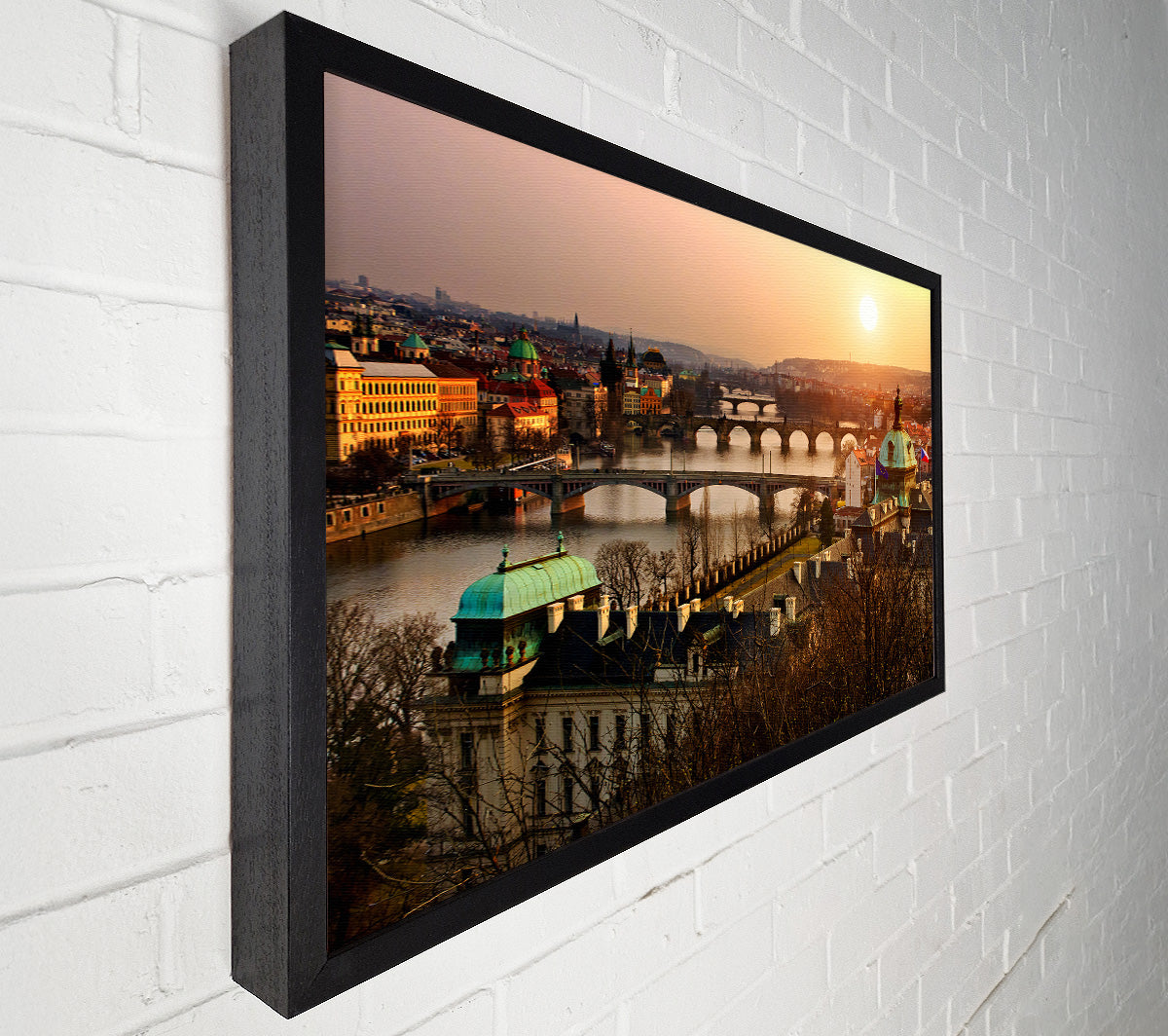 Stunning Sunrise Bridges Canvas Wall Art