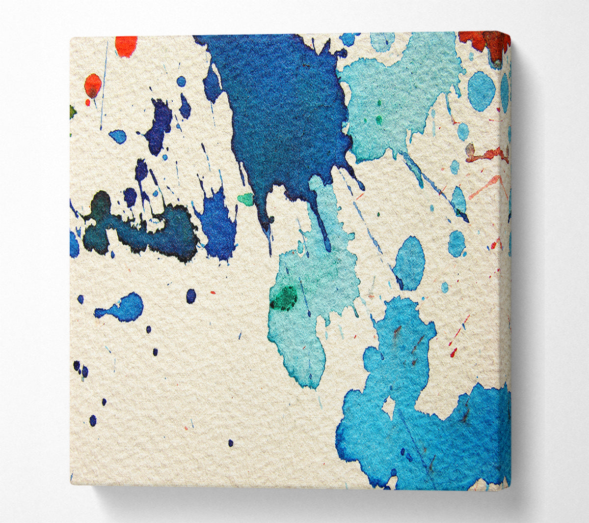 Splash Of Blue Canvas Wall Art