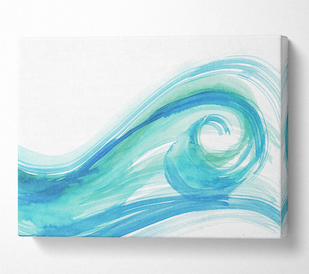 Wave Swirl Canvas Wall Art