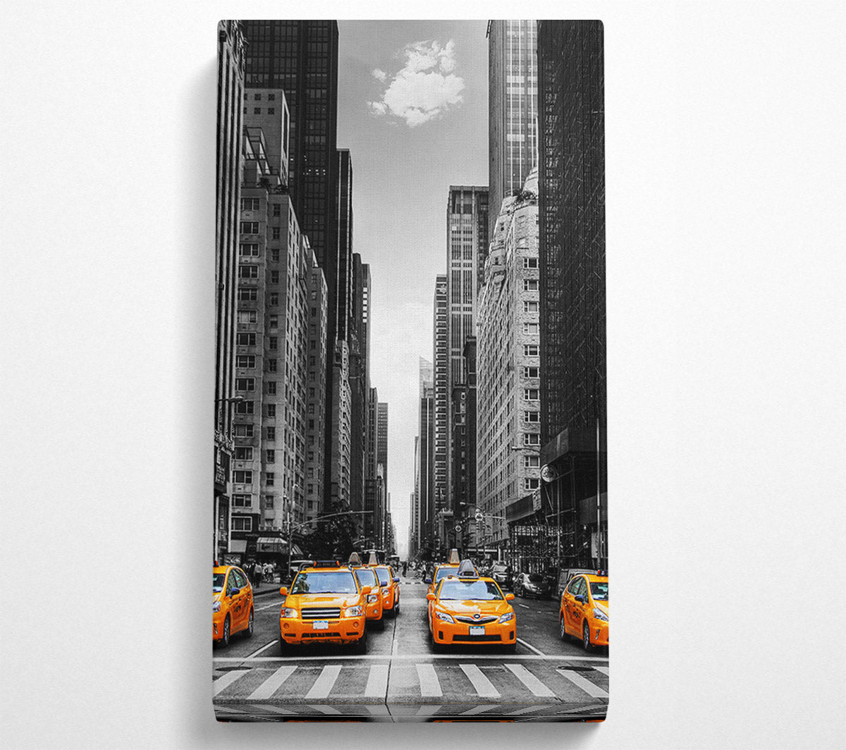 Yellow Cabs In New York 3 Canvas Wall Art