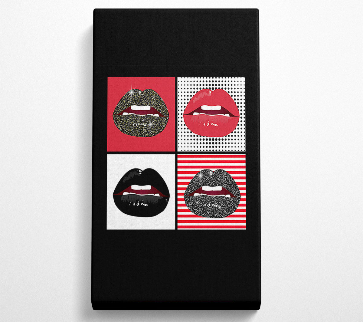 Sparkle Lips 1 Canvas Wall Art