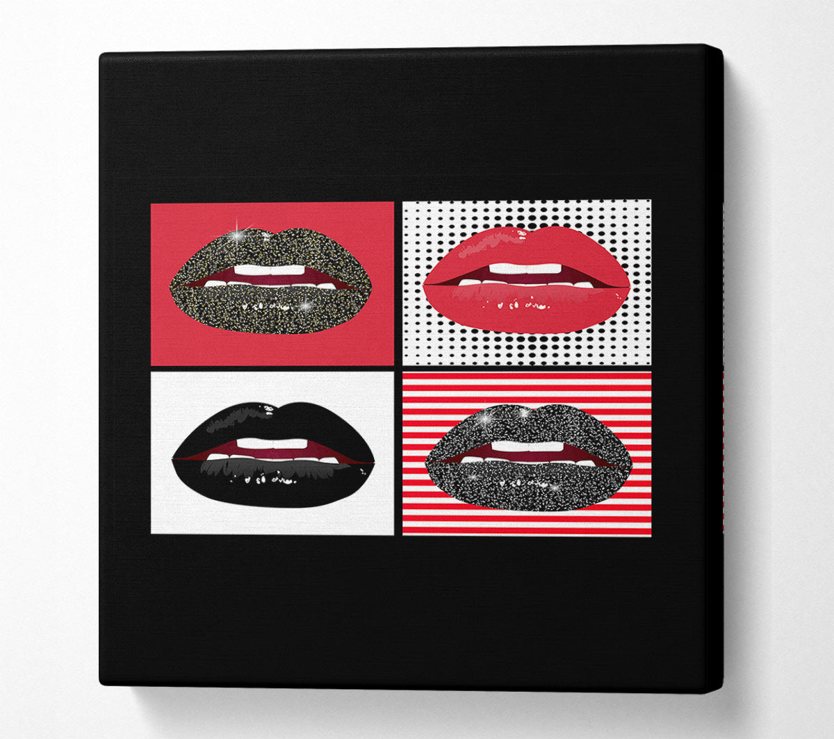 Sparkle Lips 1 Canvas Wall Art