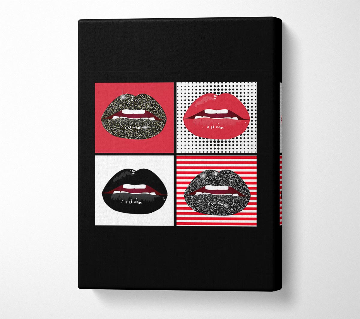 Sparkle Lips 1 Canvas Wall Art