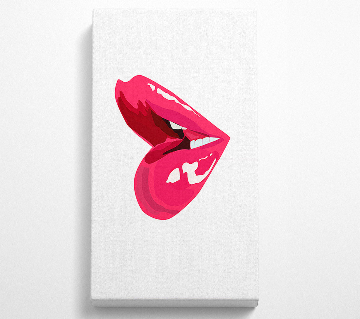 Pink Lips 1 Canvas Wall Art