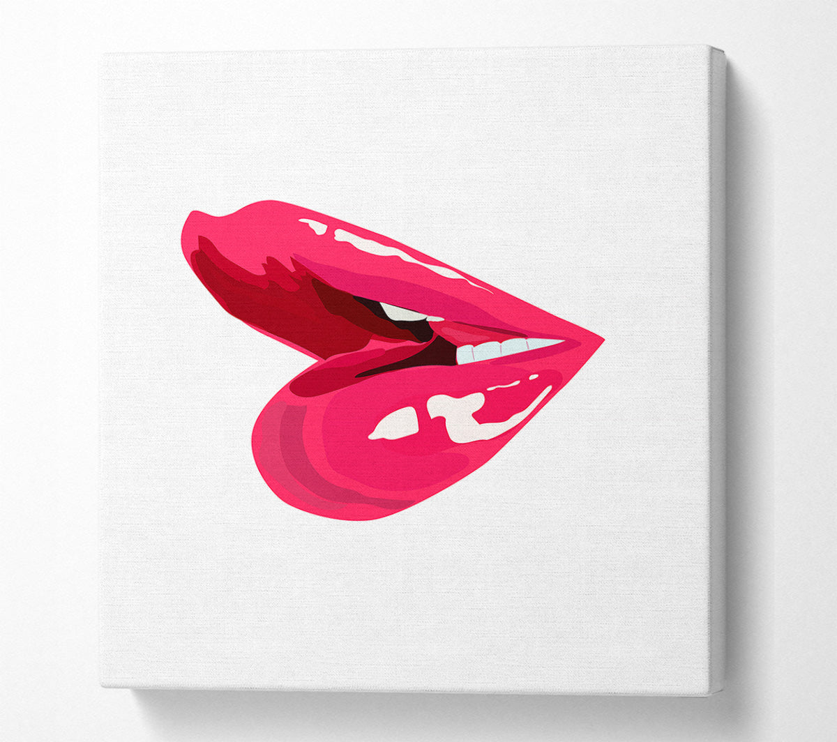 Pink Lips 1 Canvas Wall Art