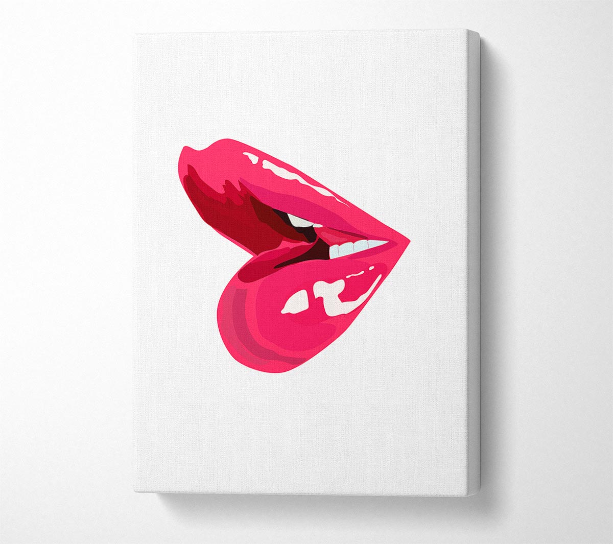 Pink Lips 1 Canvas Wall Art