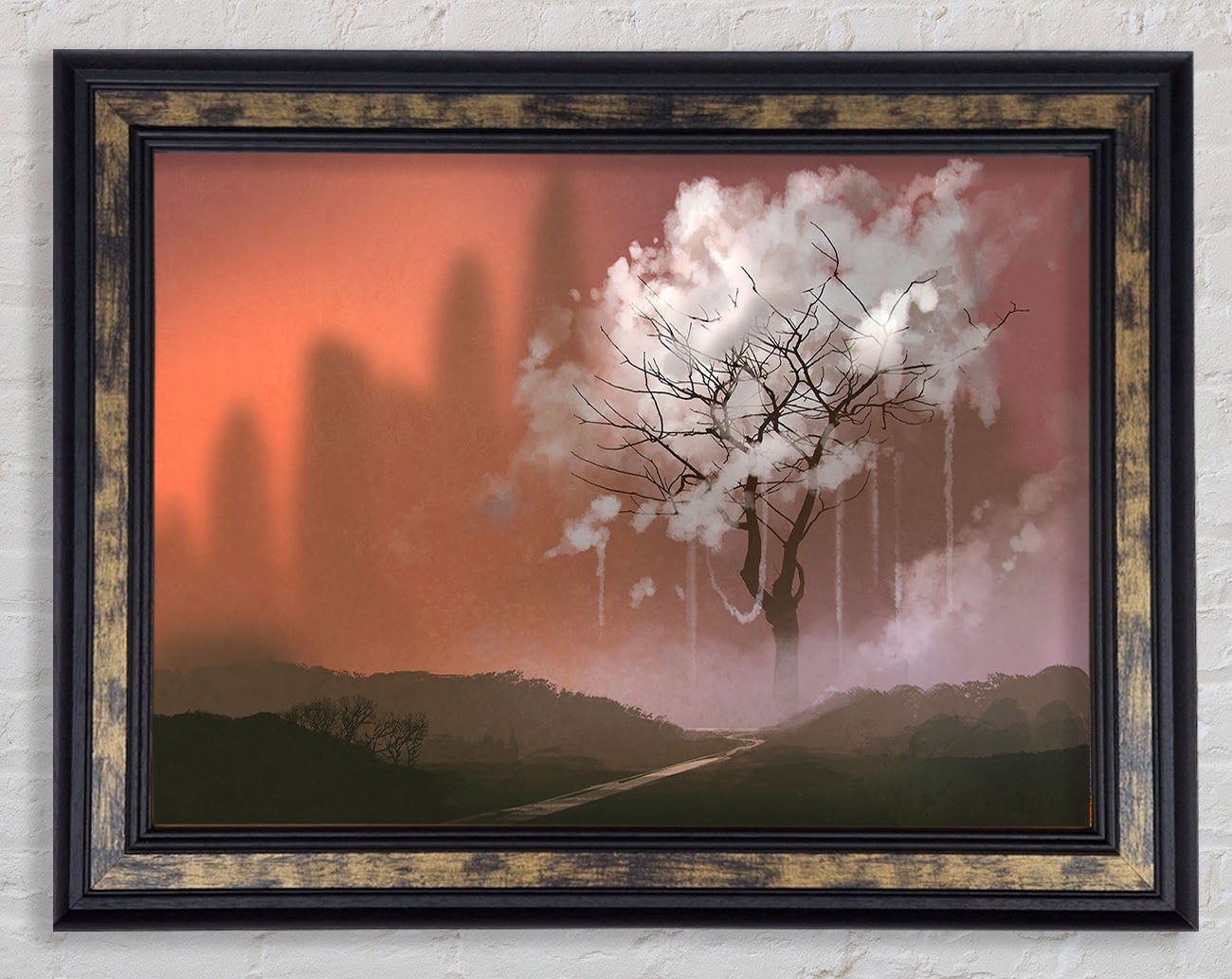 Cloud Tree Framed Print