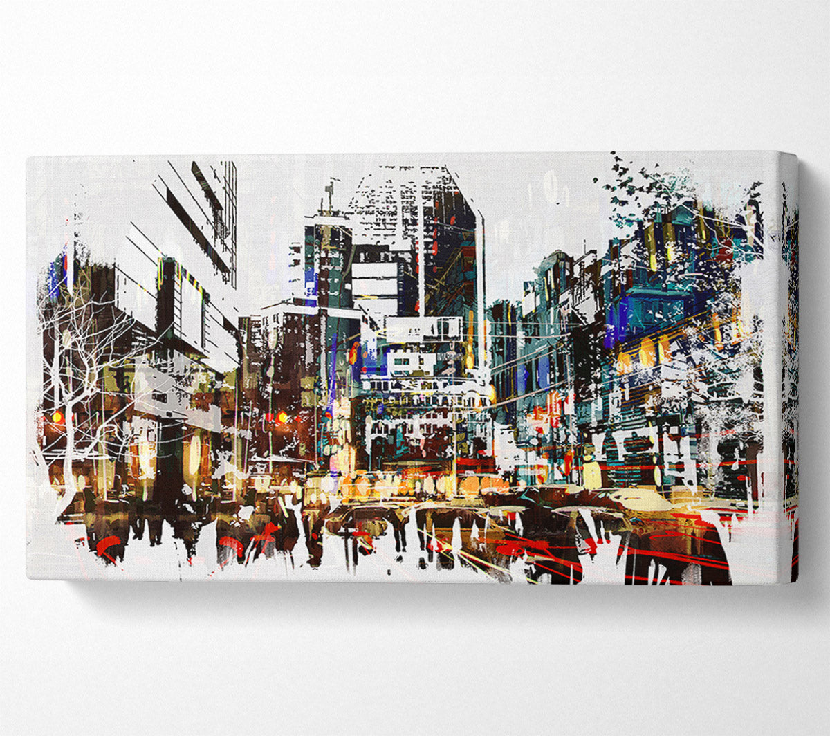 5th Avenue Rush Hour Canvas Wall Art