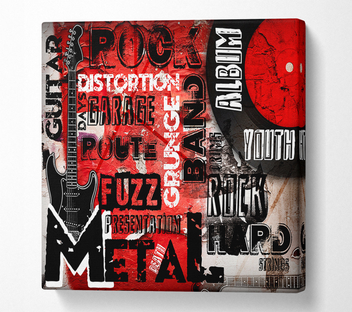 Rock Anthem Canvas Wall Art