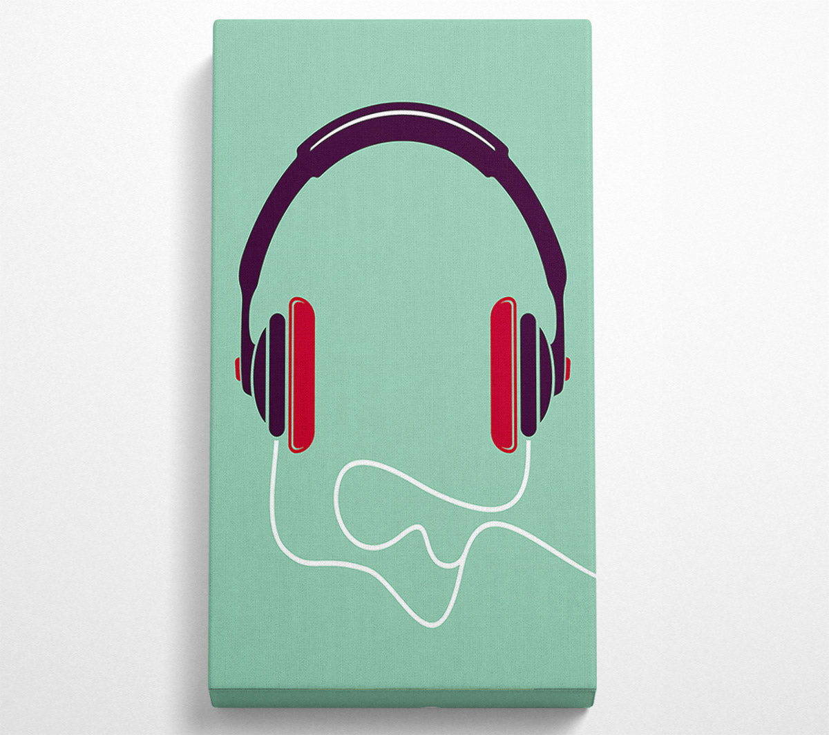 Retro Headset Canvas Wall Art
