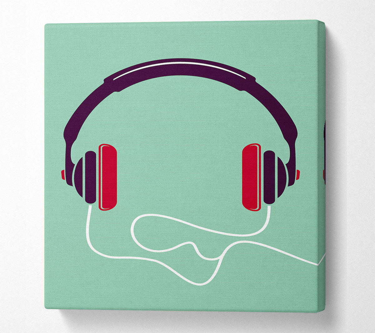 Retro Headset Canvas Wall Art