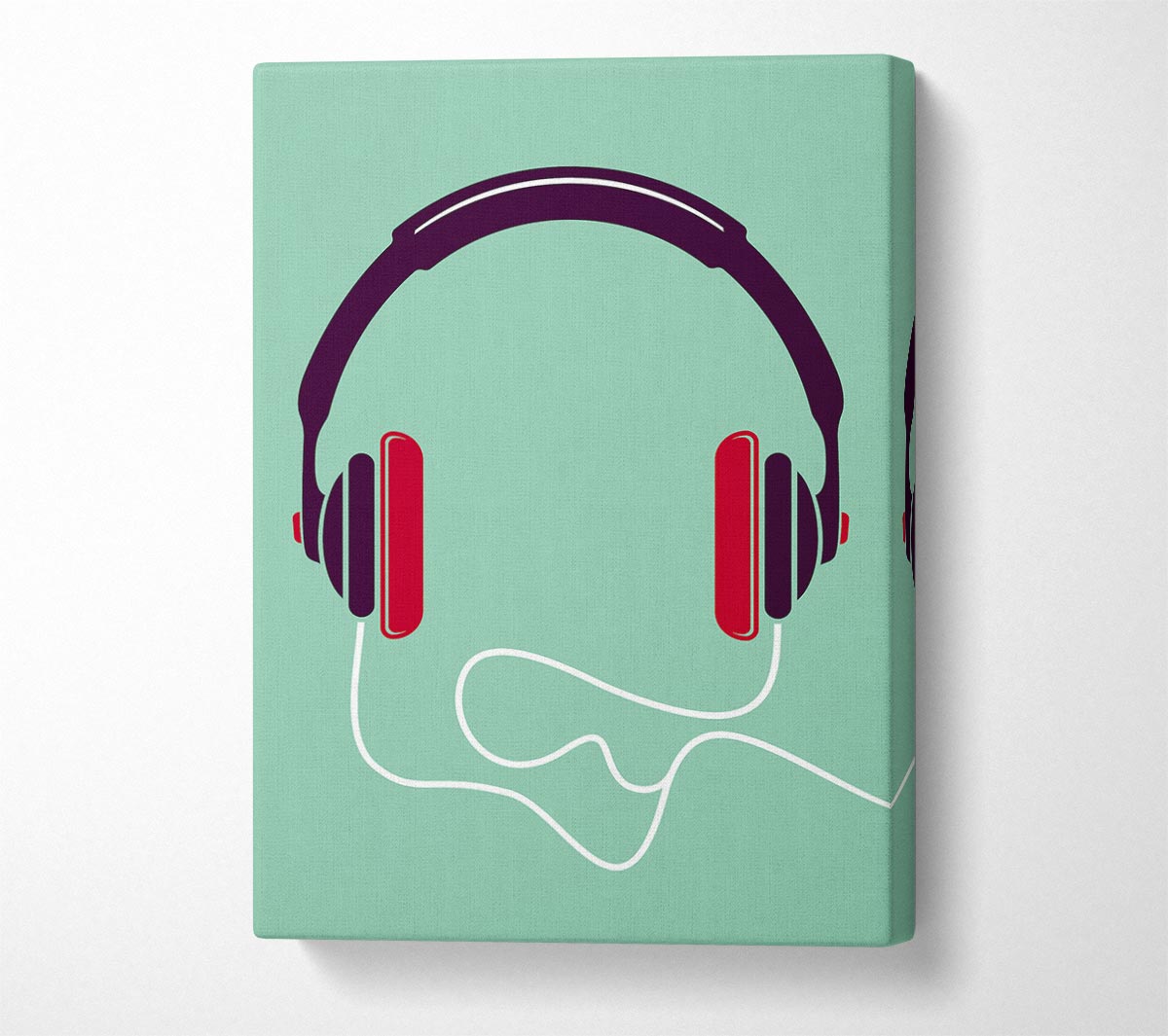 Retro Headset Canvas Wall Art