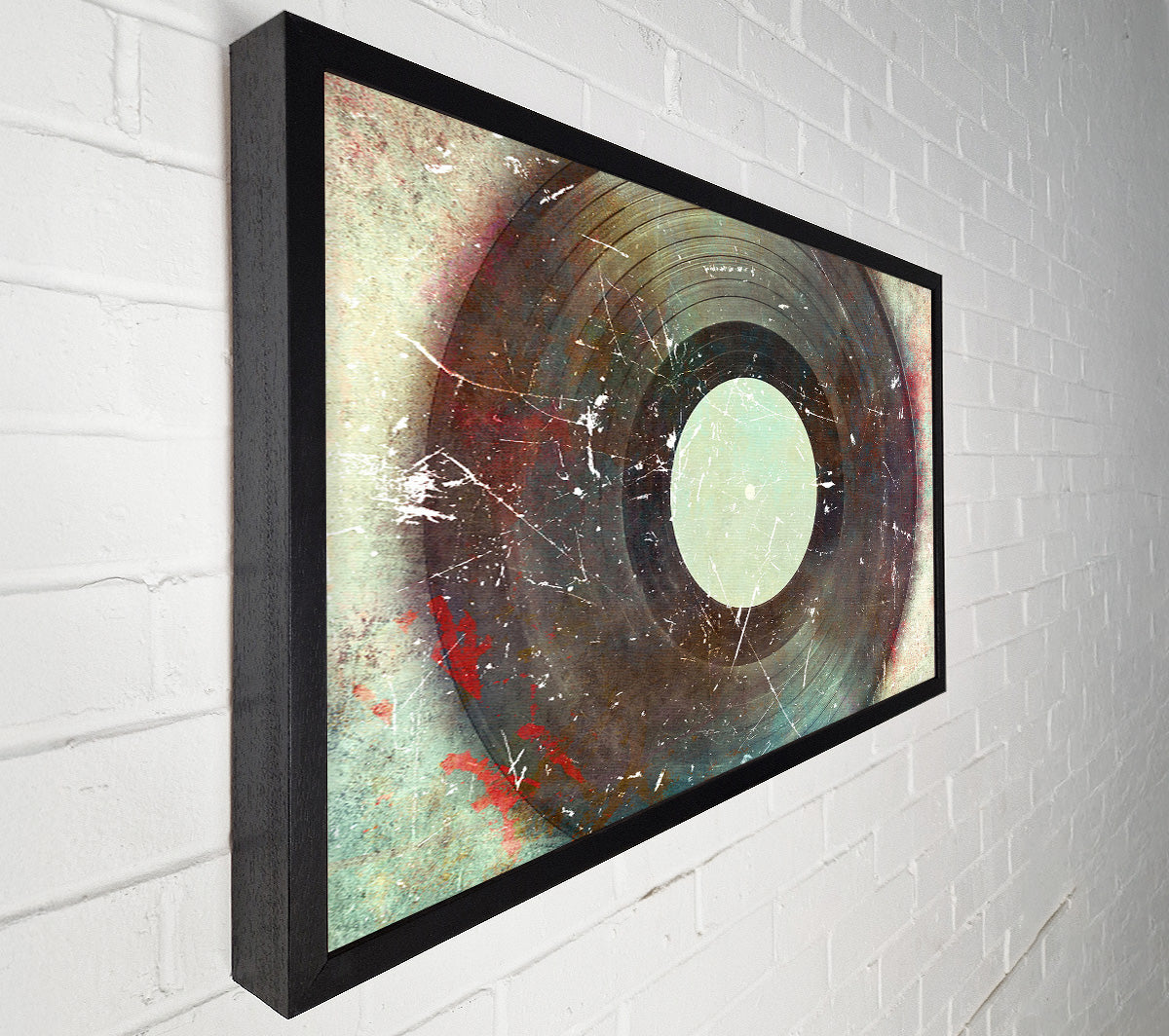 Retro Album Scratch Canvas Art