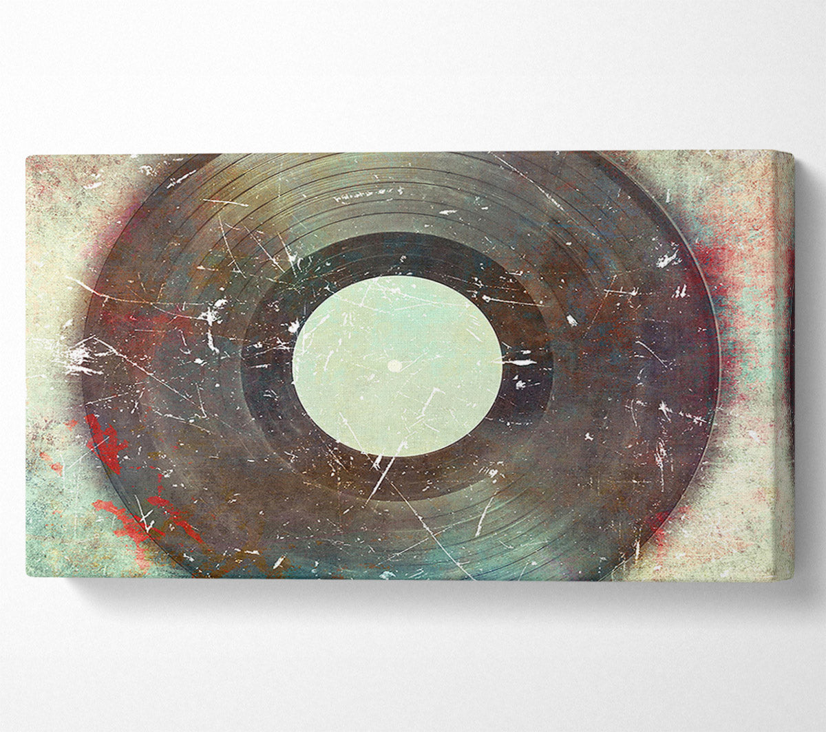 Retro Album Scratch Canvas Art