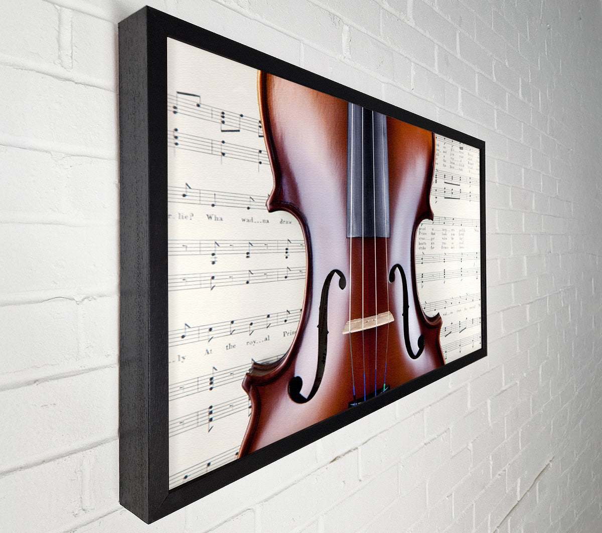 Violin Splendor Canvas Wall Art
