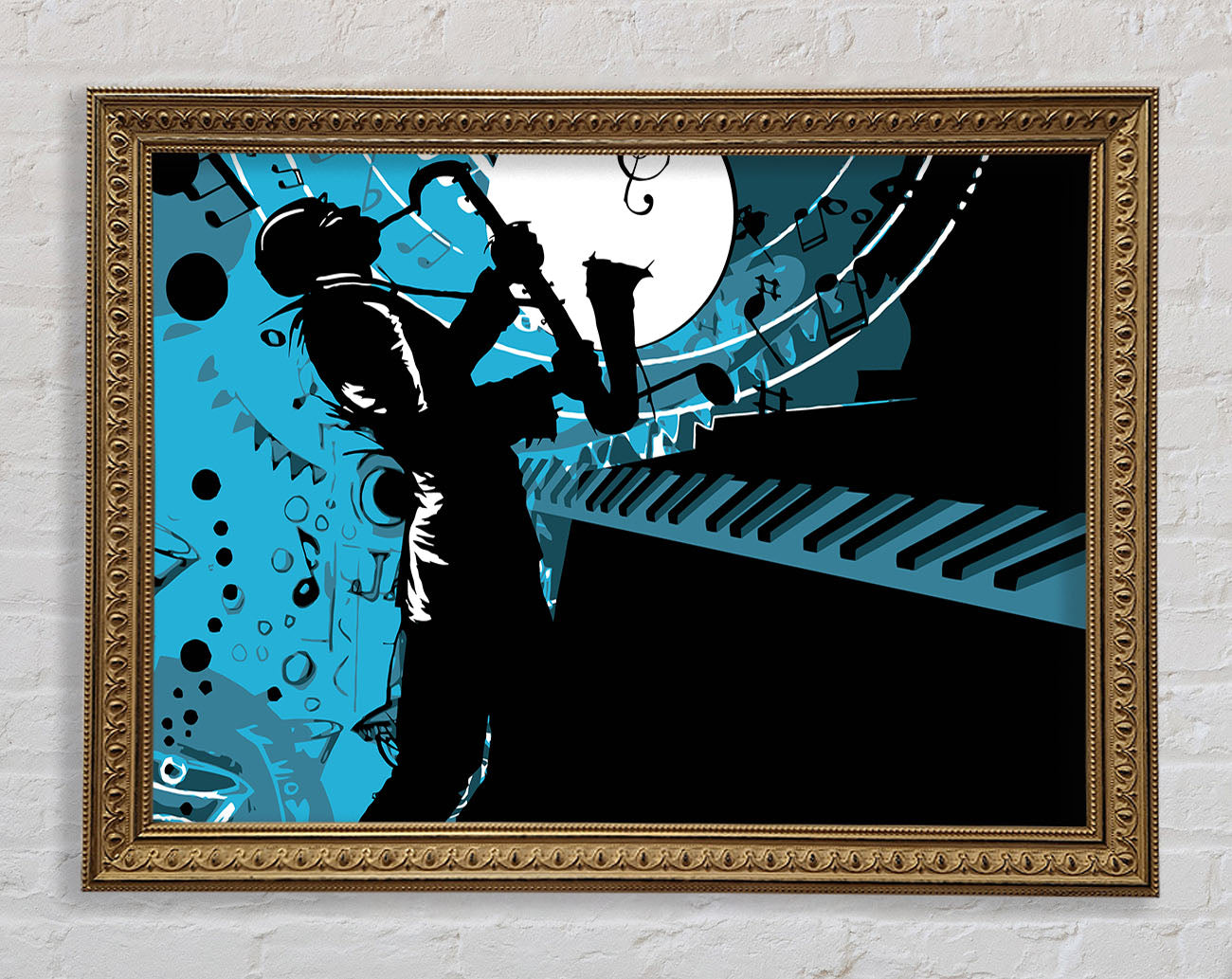 Playing The Blues 1 Framed Print