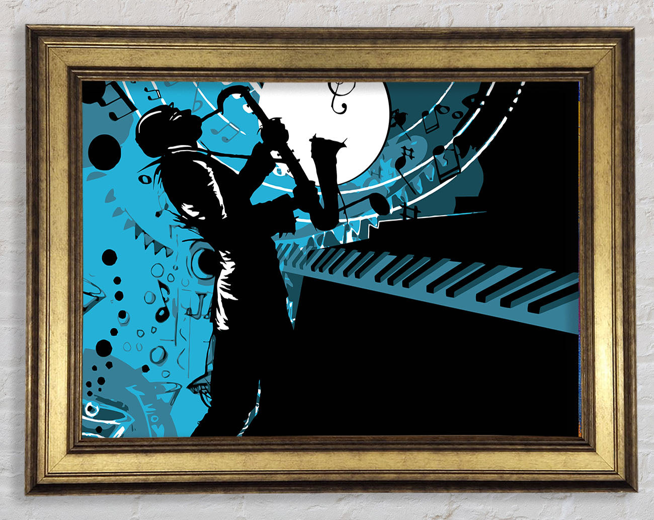 Playing The Blues 1 Framed Print