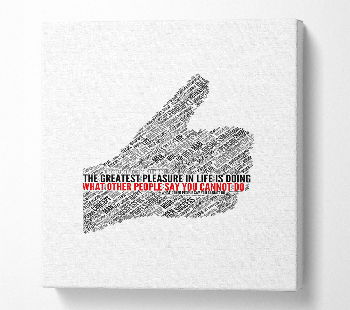 The Greatest Pleasure In Life 2 Canvas Wall Art