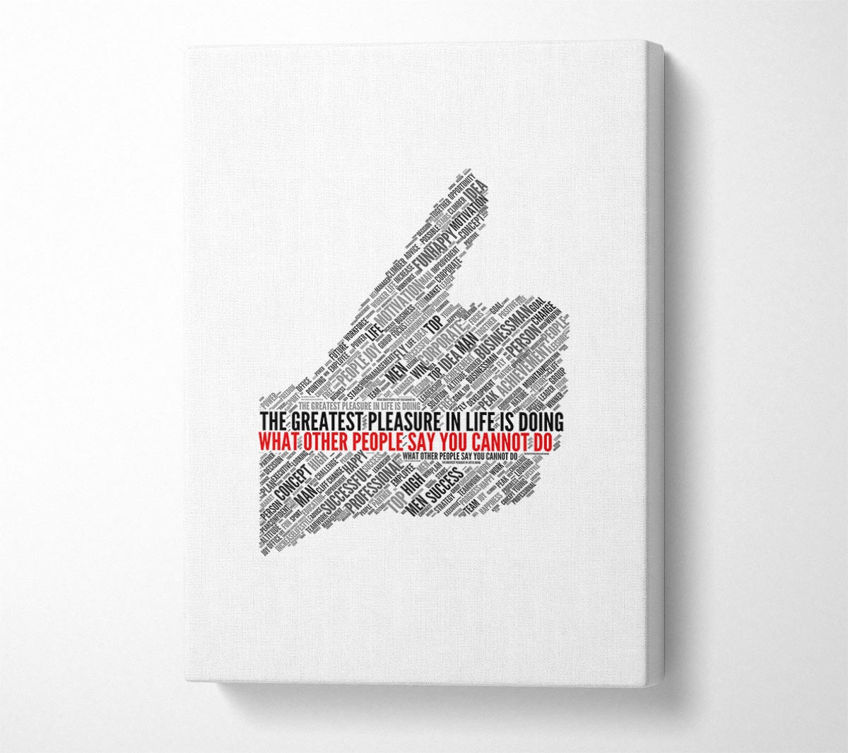 The Greatest Pleasure In Life 2 Canvas Wall Art