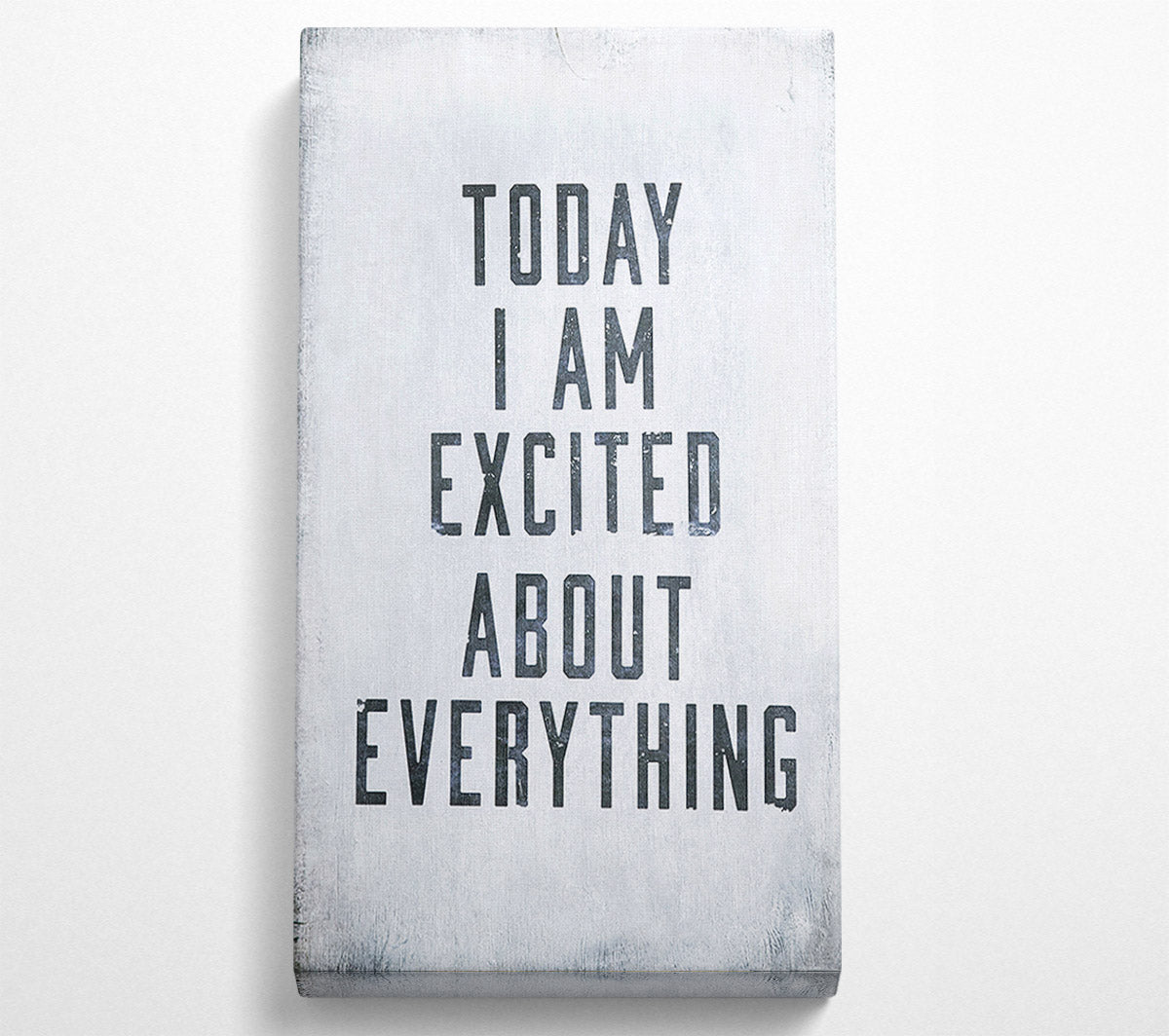 Today I Am Excited Canvas Wall Art